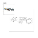 Remsoft 4PCS Sectional Sofa Set Living Room Linen Fabric Sofa Couch, 3 Seater/ Loveseat/