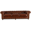 MarquessLife 100% Genuine Antique Leather Tufted Couch 3 Seater Sofa Handmade