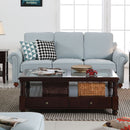 Remsoft 4PCS Sectional Sofa Set Living Room Linen Fabric Sofa Couch, 3 Seater/ Loveseat/