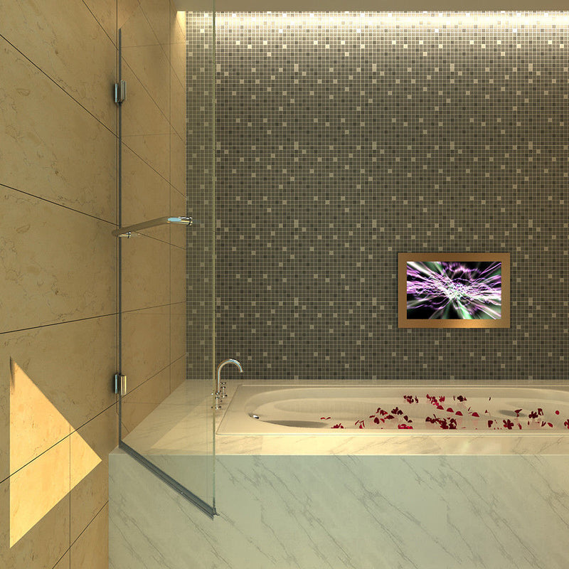 SEESUU® LUXURY GLASS TUB SHOWER DOORS NEO ANGLE SHOWER ENCLOSURE 39.37*55.12