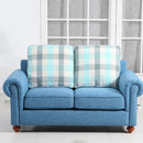 REMSOFT Morden Sectional Corner Sofa Indoor Fabric Sofa Lounge Sofa Bed Blue Living Room Furniture Home Décor with Chaise Sofa (Blue)