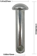 Island Gale Swing Chair Toggle Pin Plug/Peg - for Hanging Basket Chairs Hammock and Porch Swings (Silver/Bronze/White Color Available)