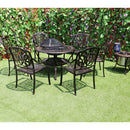 ISLAND GALE® 8 Piece PATIO OUTDOOR CAST ALUMINUM BBQ DINING SET W/ICE BUCKET ANTIQUE FURNITURE BRONZE