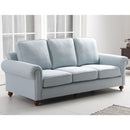 Remsoft 4PCS Sectional Sofa Set Living Room Linen Fabric Sofa Couch, 3 Seater/ Loveseat/