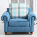 REMSOFT Morden Sectional Corner Sofa Indoor Fabric Sofa Lounge Sofa Bed Blue Living Room Furniture Home Décor with Chaise Sofa (Blue)