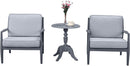 3 Piece Bistro Sofa Set by Island Gale| Outdoor Patio Dining Table Set for 2 chairs and 1 table