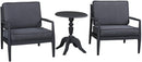 3 Piece Bistro Sofa Set by Island Gale| Outdoor Patio Dining Table Set for 2 chairs and 1 table