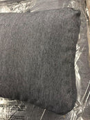 Island Gale Outdoor Sectional Wicker Sofa Couch Charcoal Grey Corner Sofa Table 5 PCS Patio Furniture with Fade Resistant Fabric Cushions.