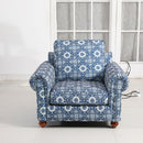 Remsoft Classical Indoor Sofa Couch 3 Piece Set (1+2+3) Blue & White Porcelain Home Decor