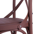 3PCS Patio Set Outdoor Indoor HEAVY DUTY Classical Plastic Nylon Cross Back Dining Chairs with Table (Choice of Colors)