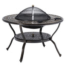 ISLAND GALE® 6 Piece PATIO OUTDOOR CAST ALUMINUM BBQ DINING SET W/ICE BUCKET ANTIQUE FURNITURE BRONZE