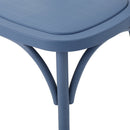 3PCS Patio Set Outdoor Indoor HEAVY DUTY Classical Plastic Nylon Cross Back Dining Chairs with Table (Choice of Colors)