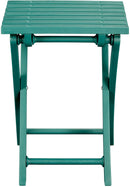 Island Gale 5 Piece Patio Bistro Set Folding Table and Chair Set, Outdoor Camping Furniture Set with Quick-fold Design (Mongolia Green) nylon