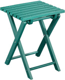 Island Gale 5 Piece Patio Bistro Set Folding Table and Chair Set, Outdoor Camping Furniture Set with Quick-fold Design (Mongolia Green) nylon