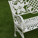 Island Gale® Antique Outdoor Cast Aluminum Bistro Set Patio Pool Side Set Garden Furniture White or Bronze