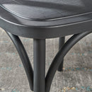 3PCS Patio Set Outdoor Indoor HEAVY DUTY Classical Plastic Nylon Cross Back Dining Chairs with Table (Choice of Colors)