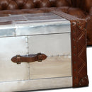 MARQUESSLIFE HANDMADE 100% GENUINE LEATHER LUXURY INDUSTRIAL SERIES TUFTED COUCH SET