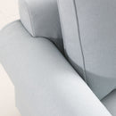 Remsoft 4PCS Sectional Sofa Set Living Room Linen Fabric Sofa Couch, 3 Seater/ Loveseat/