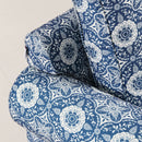 Remsoft Classical Indoor Sofa Couch 3 Piece Set (1+2+3) Blue & White Porcelain Home Decor