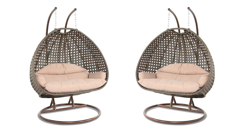 Island Gale® One and Only Solid One Piece Luxury and Comfort, Indoor and Outdoor Swing Chairs, A Set of 2 Swing Chairs (Your Choice of Colors)