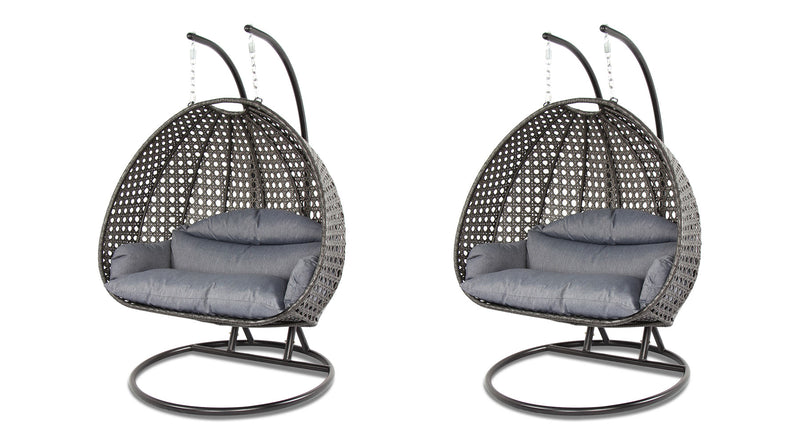 Island Gale® One and Only Solid One Piece Luxury and Comfort, Indoor and Outdoor Swing Chairs, A Set of 2 Swing Chairs (Your Choice of Colors)