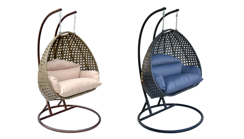 Island Gale® One and Only Solid One Piece Luxury and Comfort, Indoor and Outdoor Swing Chairs, A Set of 2 Swing Chairs (Your Choice of Colors)