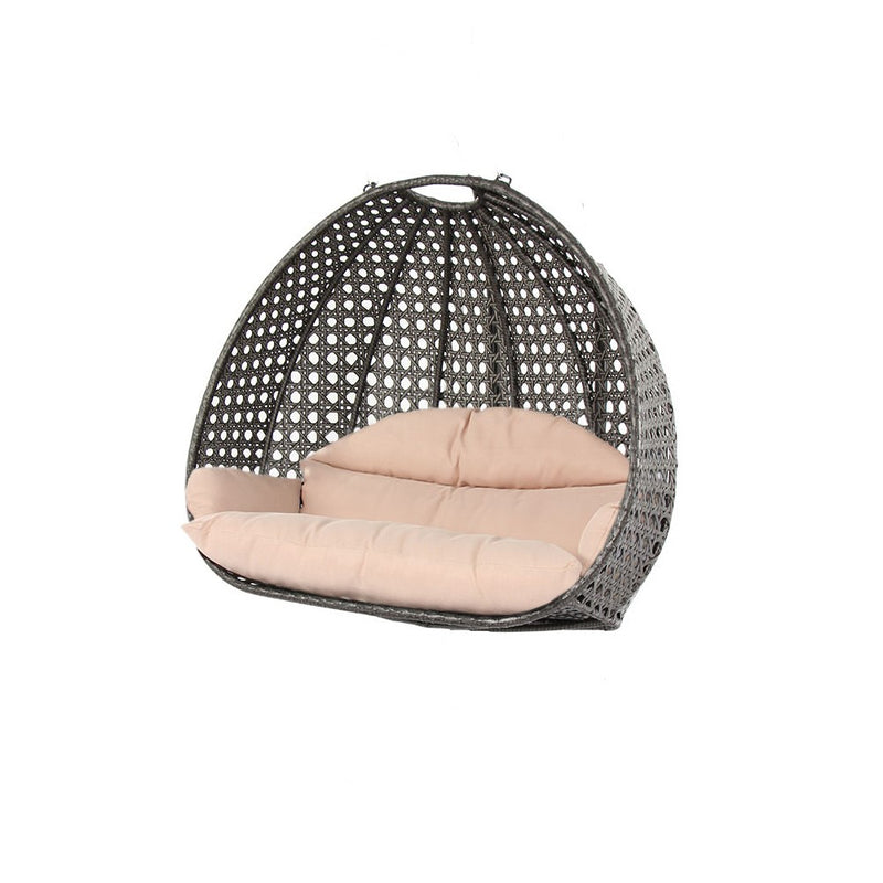 Island Gale Elegant Design Double SEAT Wicker Swing Chair DIY Suit Your OWN Hanging Convenience.