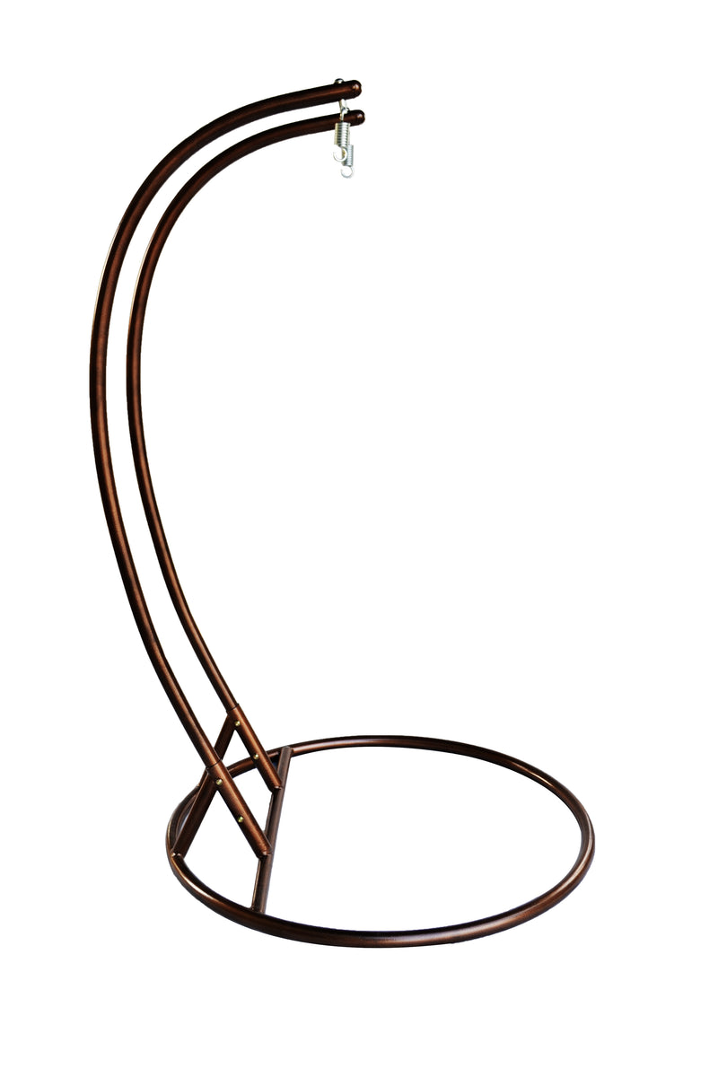 Island Gale® Solid One Piece Swing Basket Luxury 2 Person Outdoor Patio Hanging Wicker Swing Chair