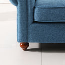 REMSOFT Morden Sectional Corner Sofa Indoor Fabric Sofa Lounge Sofa Bed Blue Living Room Furniture Home Décor with Chaise Sofa (Blue)