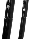 Island Gale Upgraded Luxury Double Seat Outdoor Patio Hanging Wicker Swing Chair W/Cushion and U Shape Base (Charcoal or Latte Color Option))