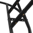 Island Gale Upgraded Luxury Double Seat Outdoor Patio Hanging Wicker Swing Chair W/Cushion and U Shape Base (Charcoal or Latte Color Option))