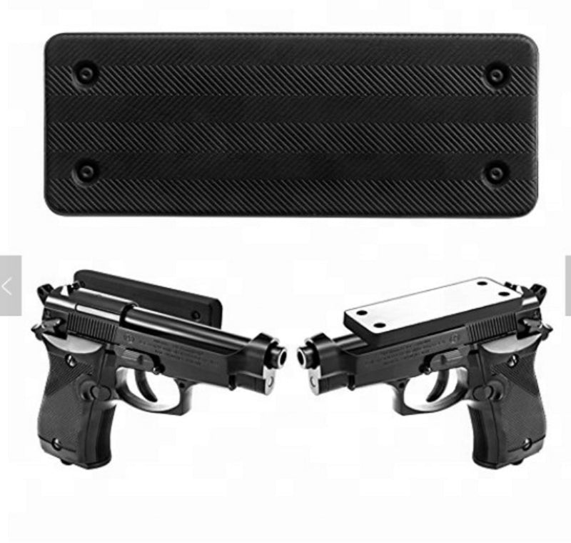Magnetic Safety Mount, Rubber Coated 35 lbs Pull Force. Rifle, Shotgun, Pistol, Revolver.