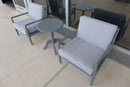 3 Piece Bistro Sofa Set by Island Gale| Outdoor Patio Dining Table Set for 2 chairs and 1 table
