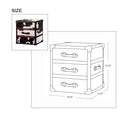 MARQUESSLIFE LUXURY FULL 100% COW LEATHER HANDMADE LAMP TABLE ANTIQUE SIDE TABLE