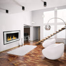 WOLFIRE® 47" Wall Mount Ethanol Fireplace Heater w/Ventless 2Burner Insert & Tempered Glass