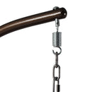 Island Gale® Luxury Hanging Hammock Porch Rattan Wicker Swing Chair with Free Cover Outdoor Egg Chair with Cushion