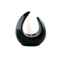 WORLFIRE® CERAMIC TABLE TOP PORTABLE BIO FIREPLACE WITH STAINLESS STEEL VENTLESS BURNER INSERT, SNUFFER TOOL INCLUDED