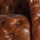MARQUESSLIFE 100% GENUINE Full Leather,  HANDMADE ANTIQUE AGED LEATHER TUFTED COUCH 3 SEATER