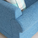 Remsoft Modern Sectional Corner Sofa Indoor Fabric Sofa Lounge Sofa Bed Blue Living Room