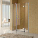 SEESUU® CORNER HINGED SHOWER DOOR WALK IN GLASS SHOWER ENCLOSURE