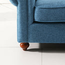 Remsoft Modern Sectional Corner Sofa Indoor Fabric Sofa Lounge Sofa Bed Blue Living Room