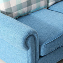 Remsoft Modern Sectional Corner Sofa Indoor Fabric Sofa Lounge Sofa Bed Blue Living Room