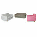 REMSOFT 3 PCS Contemporary Living Room Sofa Set Couch Indoor Furniture Linen Sofa