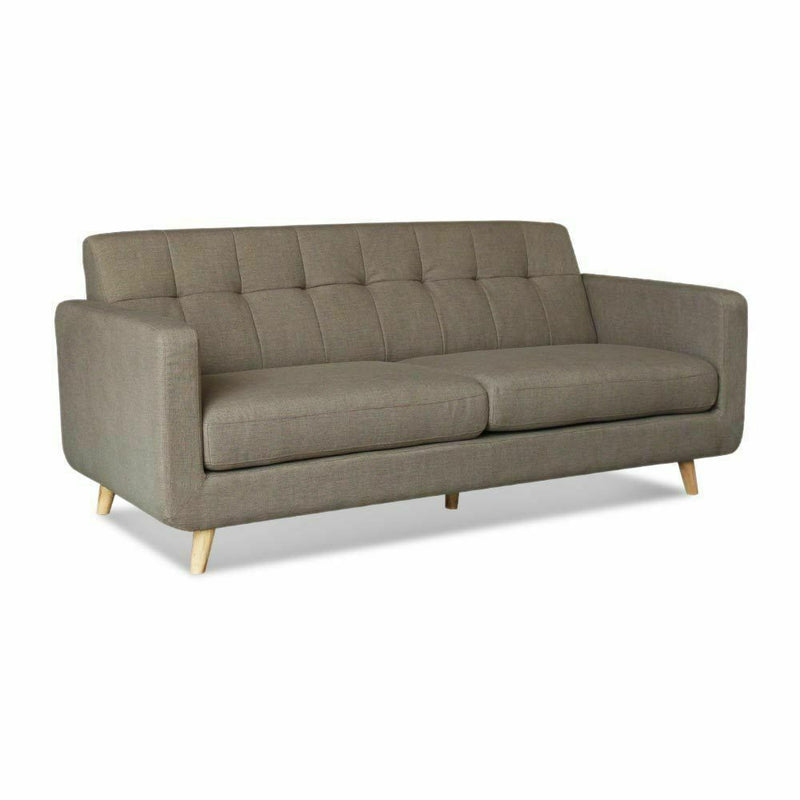REMSOFT 3 PCS Contemporary Living Room Sofa Set Couch Indoor Furniture Linen Sofa