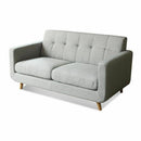 REMSOFT 3 PCS Contemporary Living Room Sofa Set Couch Indoor Furniture Linen Sofa