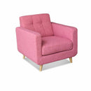 REMSOFT 3 PCS Contemporary Living Room Sofa Set Couch Indoor Furniture Linen Sofa