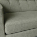 REMSOFT 3 PCS Contemporary Living Room Sofa Set Couch Indoor Furniture Linen Sofa