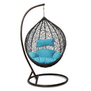 Island Gale® Single Luxury Swing Chair Wicker, Patio, Outdoor, Indoor
