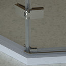 SEESUU® CORNER HINGED SHOWER DOOR WALK IN GLASS SHOWER ENCLOSURE