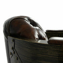 MARQUESSLIFE 100% GENUNIE LEATHER HANDMADE TUFTED COUCH INDUSTRIAL SINGLE SOFA